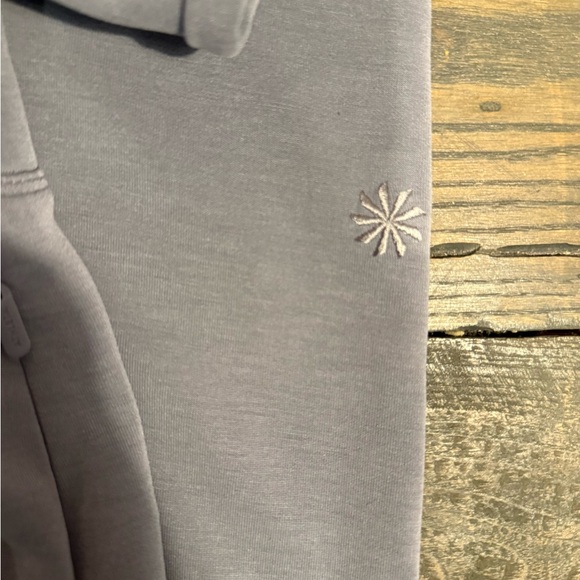 Athleta Seasoft Crewneck & Wide-Leg Pants in color coastline blue size XS - Picture 4 of 13